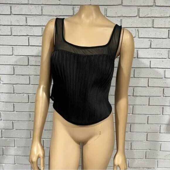 Anthropologie Geisha Designs Corset Top Size L | Structured Boned Bustier - Picture 1 of 9